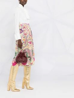 ETRO excellente qualité Jupe plissée à taille haute jupes taille haute femme 9 ETRO jupe plissée à taille haute