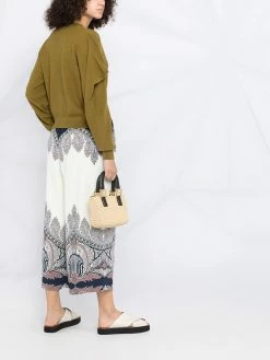 ETRO pantalon ample court à motif cachemire