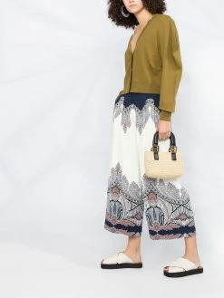 ETRO pantalon ample court à motif cachemire