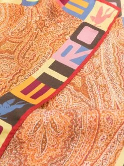 ETRO écharpe à logo imprimé