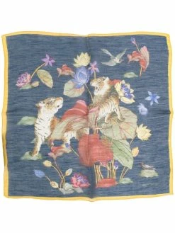 ETRO écharpe à imprimé tigre