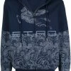 ETRO hoodie zippé à empiècements contrastants