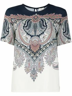 ETRO t-shirt à motif cachemire