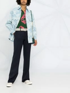 ETRO pantalon évasé à taille haute