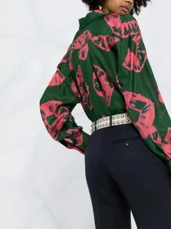 ETRO pantalon évasé à taille haute
