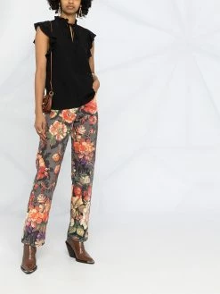 ETRO blouse à plastron plissé