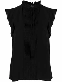 ETRO blouse à plastron plissé