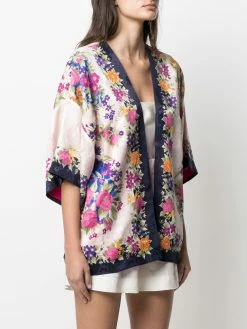 ETRO châle en soie à fleurs