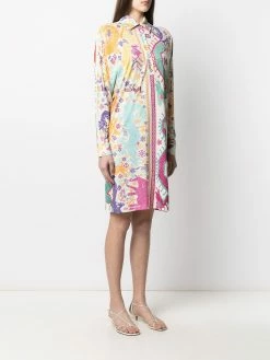 ETRO robe-chemise à motif cachemire brodé
