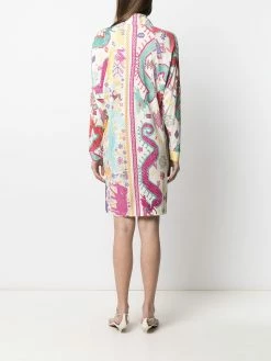ETRO robe-chemise à motif cachemire brodé