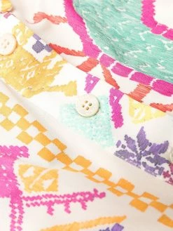 ETRO robe-chemise à motif cachemire brodé