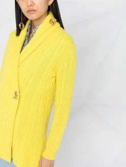 ETRO cardigan en maille torsadée