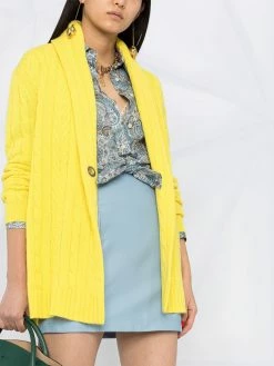 ETRO cardigan en maille torsadée