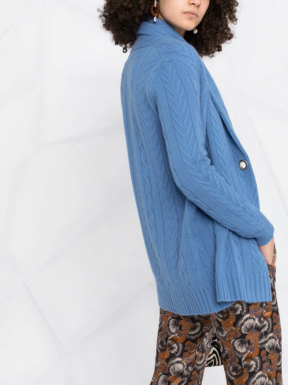 Bon Rapport Coût-Efficacité ETRO Cardigan à boutonnière décalée cardigans femme 3 ETRO cardigan à boutonnière décalée