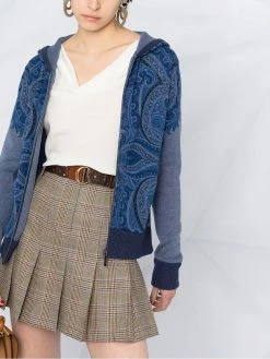 Qualité Garantie ETRO Hoodie à motif cachemire pulls femme 8 ETRO hoodie à motif cachemire