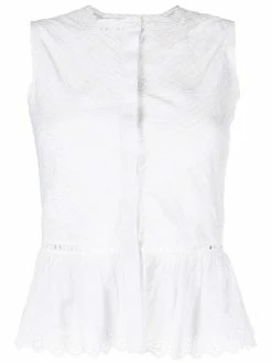 ETRO blouse brodée à design sans manches