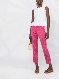 ETRO blouse brodée à design sans manches