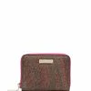ETRO portefeuille en cuir à motif cachemire