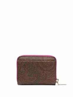 ETRO portefeuille en cuir à motif cachemire