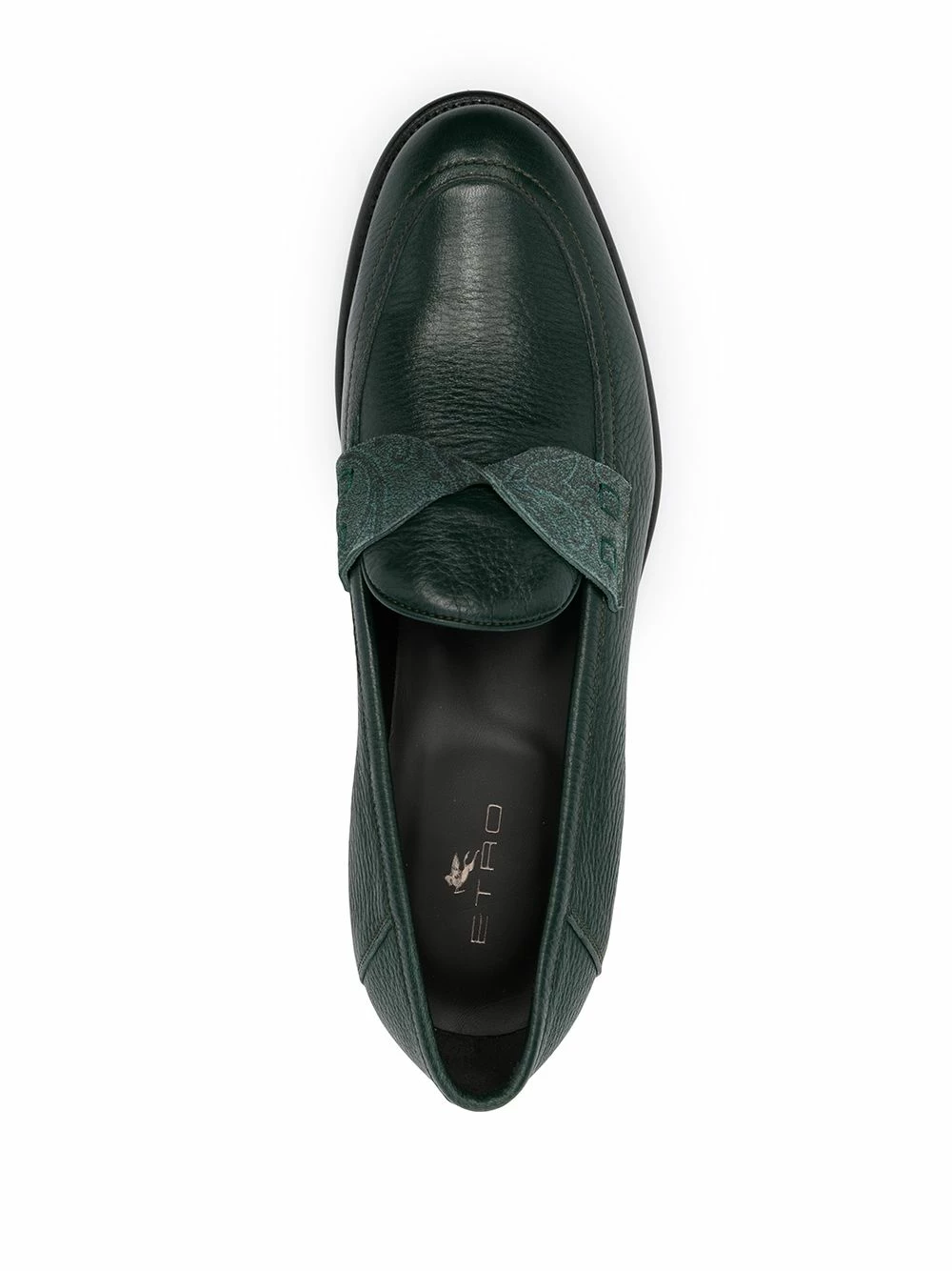 Authentique 100% ETRO Mocassins en cuir à motif cachemire homme 4 ETRO mocassins en cuir à motif cachemire