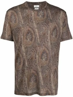 ETRO t-shirt à imprimé cachemire