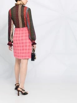 ETRO jupe évasée à carreaux