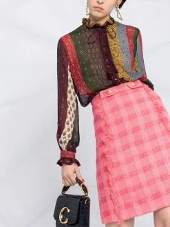 ETRO jupe évasée à carreaux