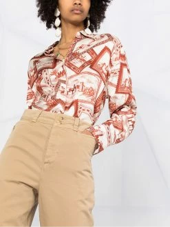 ETRO pantalon droit à taille haute