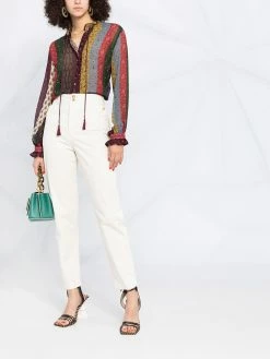 ETRO pantalon droit à taille haute