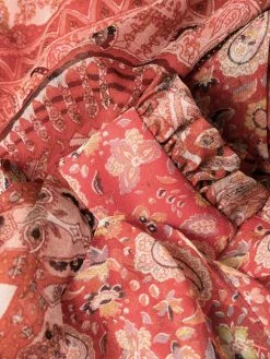 ETRO robe en soie à imprimé cachemire