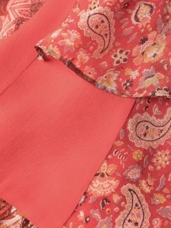 ETRO robe en soie à imprimé cachemire