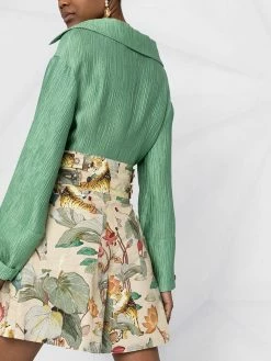 ETRO short fleuri à taille haute