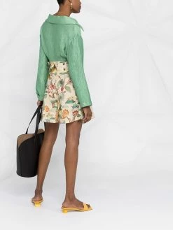 ETRO short fleuri à taille haute