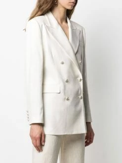 ETRO blazer long à boutonnière croisée