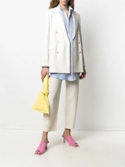 ETRO blazer long à boutonnière croisée