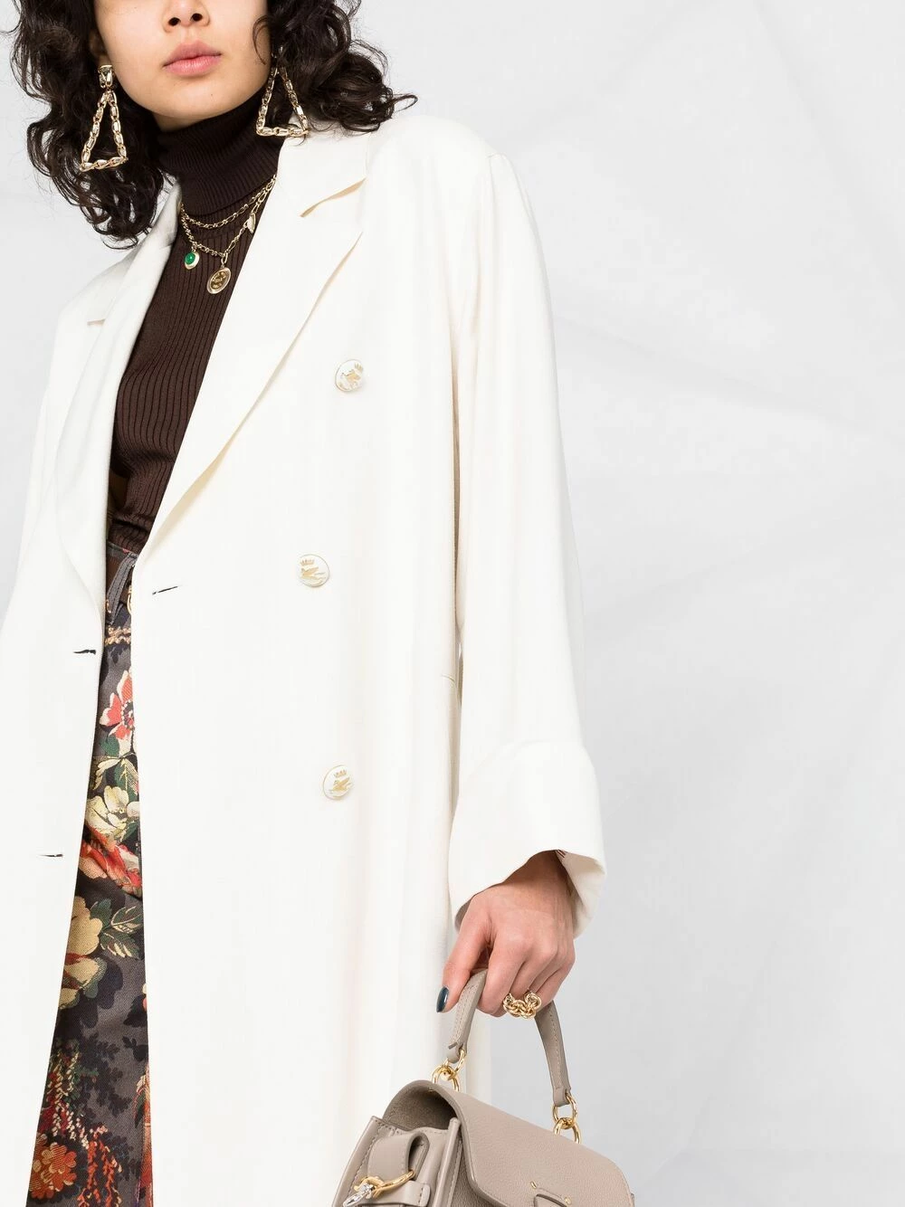 ETRO Prix Acceptable Manteau long croisé manteaux croisés & cabans femme 5 ETRO manteau long croisé