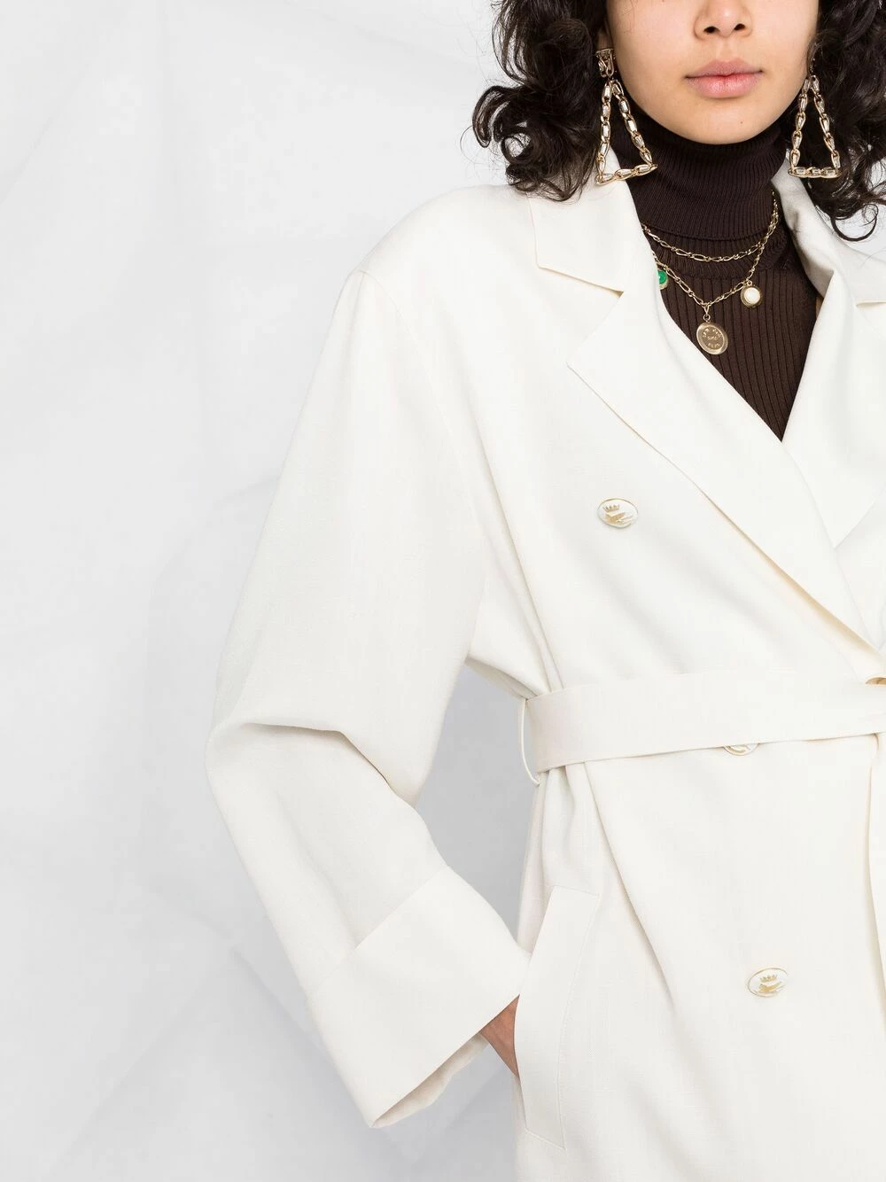 ETRO Prix Acceptable Manteau long croisé manteaux croisés & cabans femme 3 ETRO manteau long croisé