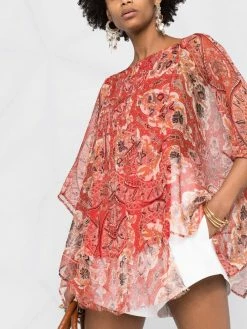 ETRO blouse à motif cachemire