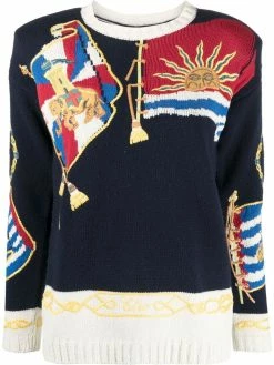 ETRO pull Maritime en intarsia