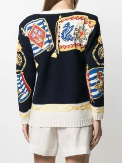 ETRO pull Maritime en intarsia