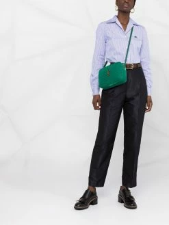 ETRO chemise rayée à logo brodé