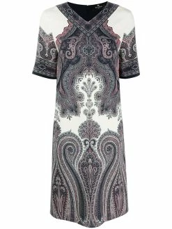 ETRO robe à motif cachemire