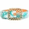 ETRO ceinture imprimée à boucle en maillons