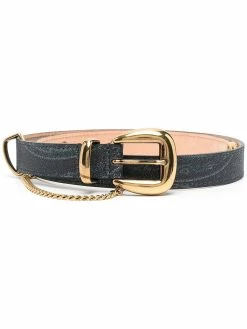 ETRO ceinture fine à détail de chaîne
