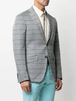 ETRO blazer cintré à carreaux