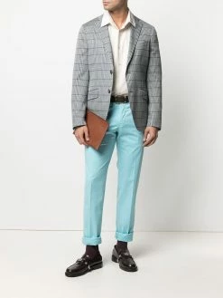 ETRO blazer cintré à carreaux