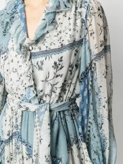 ETRO robe cache-cœur à fleurs