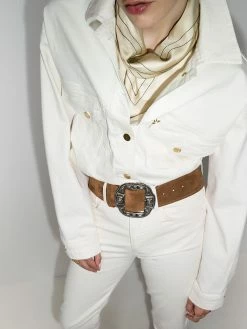 ETRO ceinture en daim à boucle