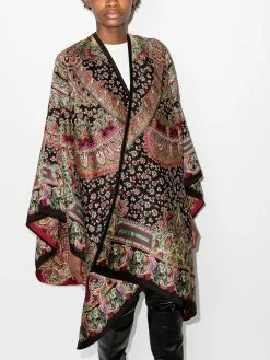 ETRO cape à motif cachemire en jacquard