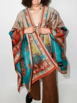ETRO cape à motif cachemire en jacquard